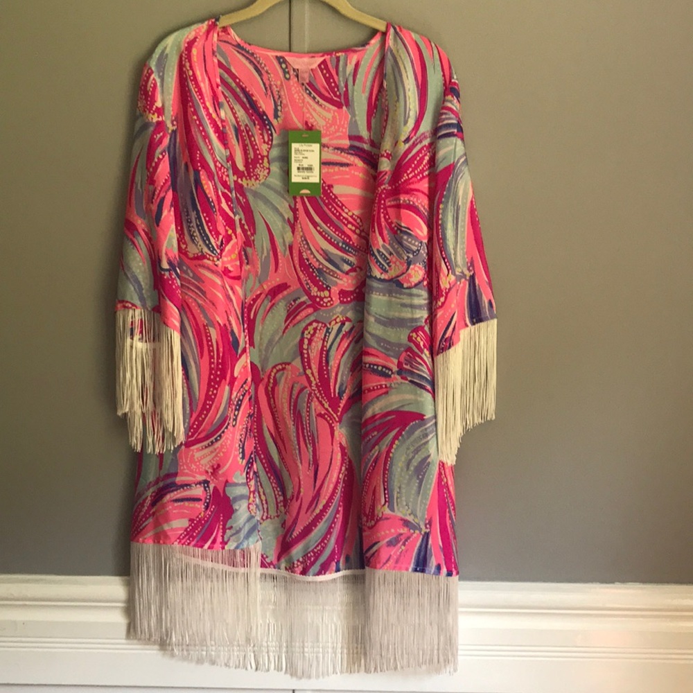 NWT XXS/XS Lilly Kimono in Oh my Guava $80 obo